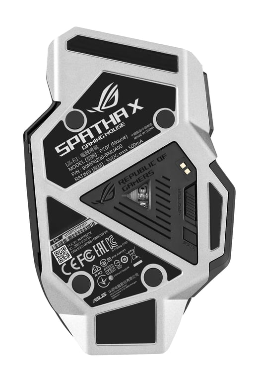 ASUS ROG Spatha X souris Droitier RF Wireless + USB Type-A Optique 19000 DPI