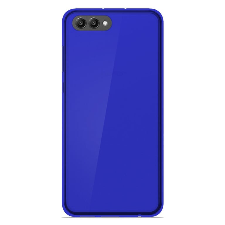 Coque pour Huawei Honor View 10 Silicone Gel givré - Bleu Translucide