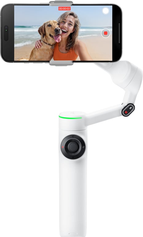 Insta360 Flow 2 Pro Stabilisateur IA Pliable pour iPhoneAndroid 360° Perche à Selfie et trépied intégrés - vue 3