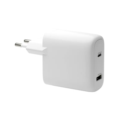 dbramante1928 re-charge - Adaptateur secteur - 65 Watt - 2 connecteurs de sortie (24 pin USB-C, USB) - blanc - Europe