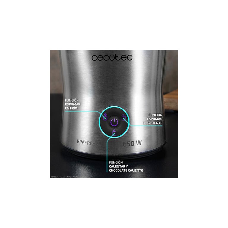 Mousseur De Lait Cecotec Power Moca Spume 5000 – 650W, Capacité 400ml - vue 4