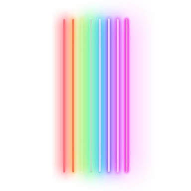 Candyshock LED Décorative Arc-en-ciel – Néon LED sur Plexi, USB-A, Fixation Murale Incluse -Multi