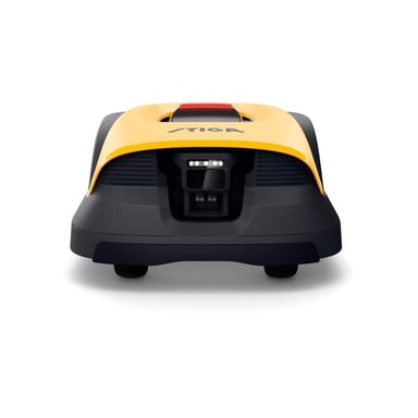 Cortacésped robot inalámbrico STIGA A 10V AI cámara GPS RTK cuádruple banda amarillo, hasta 1000 m², 18 cm, altura 20-60 mm, mulching, 15 zonas