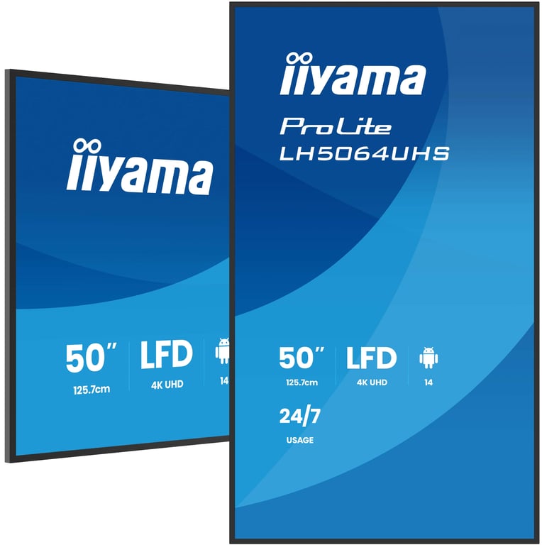 iiyama 50 LED ProLite LH5064UHS B1AG - vue 4