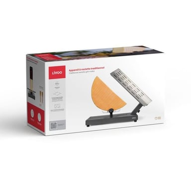 Grill per raclette Livoo DOC314 600W 6-8 persone Nero