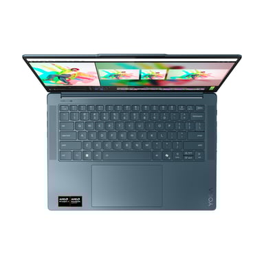 Lenovo Yoga Pro 7 14AKP10 Copilot+ PC 350 Portátil 36,8 cm (14.5'') 3K 32 GB LPDDR5x-SDRAM 1 TB SSD Wi-Fi 7 (802.11be) Windows 11 Pro Alemán Verde azulado