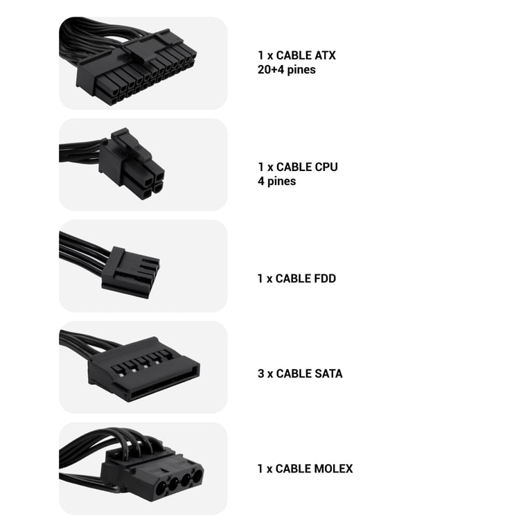 Bloc d'Alimentation CoolBox FALCOO500SGR 500W - Neuf