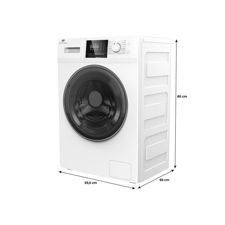 Lave linge hublot CONTINENTAL EDISON CELL12140IWP 12kg Induction 60 cm 1400 trsmin - vue 4