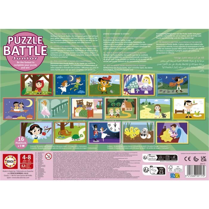 Puzzle EDUCA Battle Jr Contes 16 puzzles - vue 3