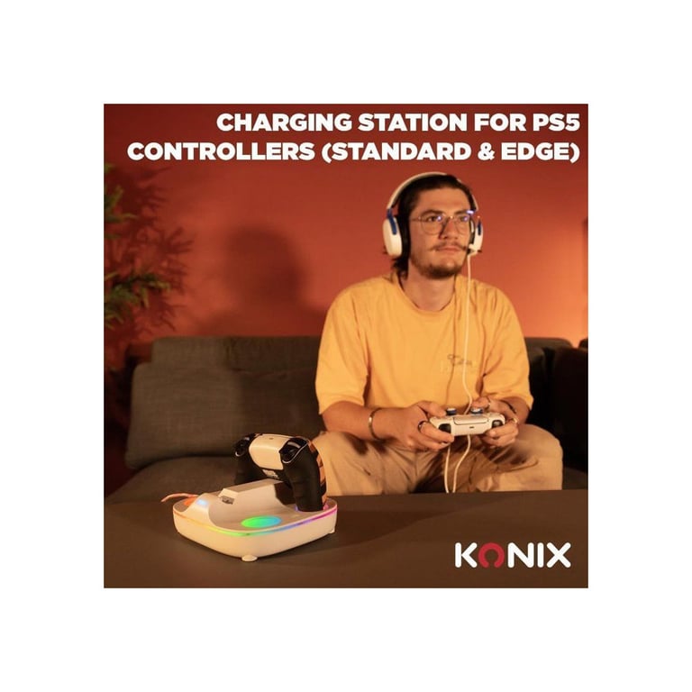 Konix Station de Charge RGB pour manettes DualSense - vue 5