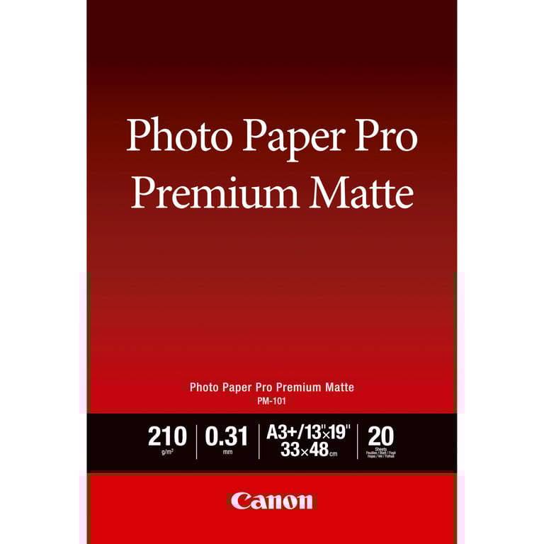 Canon Pro Premium PM 101 Papier photo lisse 310 micromètres Super A3B 330 x 483 mm 210 gm² 20 feuille pour PIXMA PRO 1 PRO 10 PRO 100 - vue 4