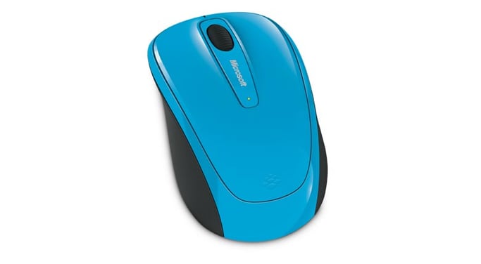 Microsoft Wireless Mobile Mouse 3500 Bleu - vue 4