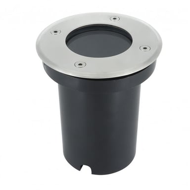 Abrila Empotrable Exterior Redondo 1×GU10 IP65, Níquel, 13X11X11