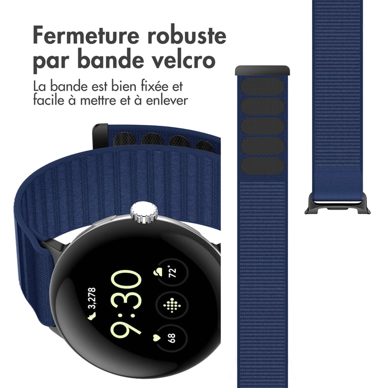 Bracelet Google Pixel Watch / Watch 2 / 3 / 4 41mm Nylon - vue 8