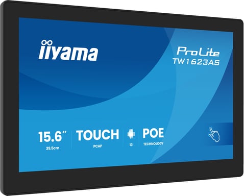 iiyama TW1623AS-B3P écran plat de PC 39,6 cm (15.6'') 1920 x 1080 pixels Full HD LED Écran tactile Noir