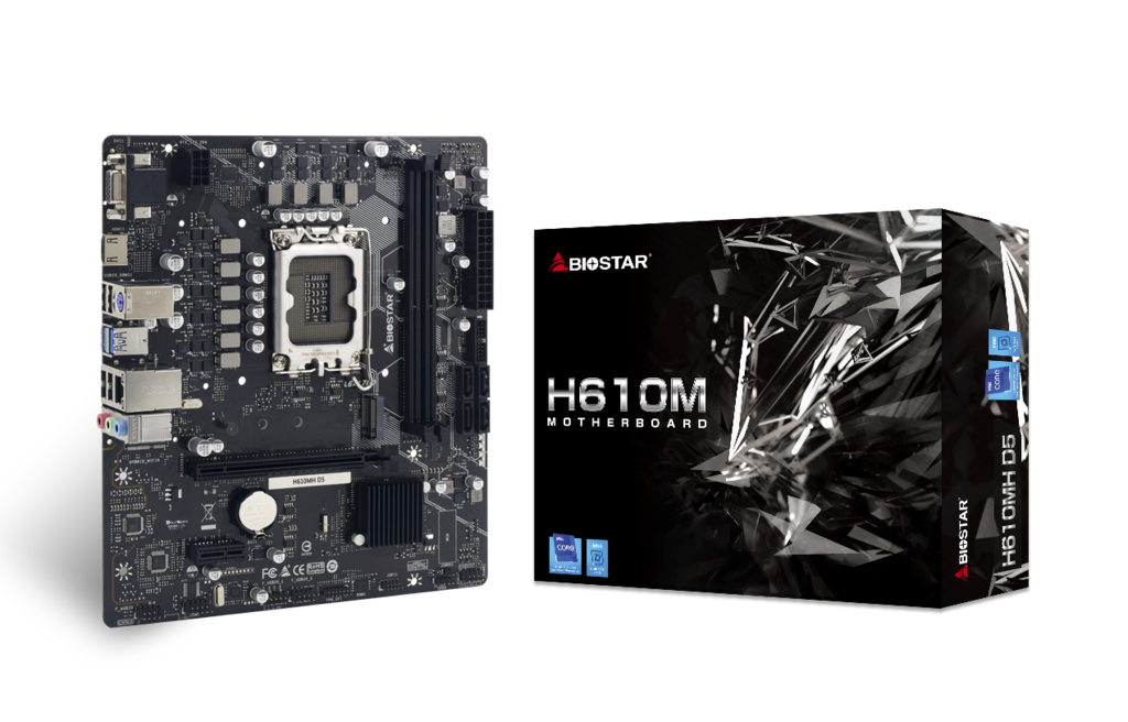 Biostar H610MH D5 Socket 1700 carte mère - vue 3
