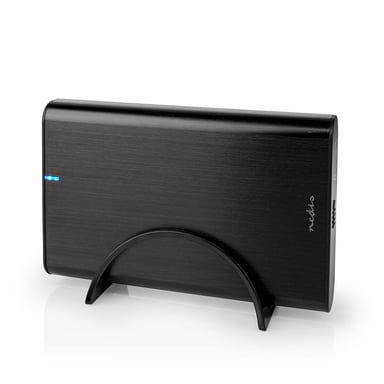 Nedis HDDE35410BK Boîtier de disques de stockage Boîtier HDD Noir 3.5''