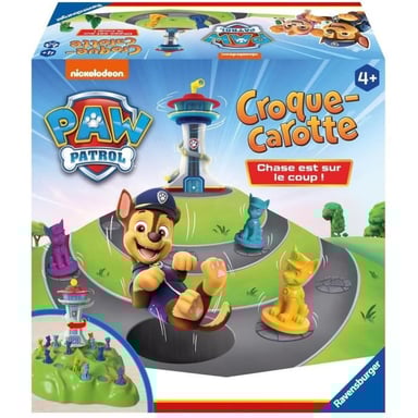 Croque Carotte Pat'Patrouille, Divertido juego de obstáculos, a partir de 4 años, 22385, versión francesa, Ravensburger