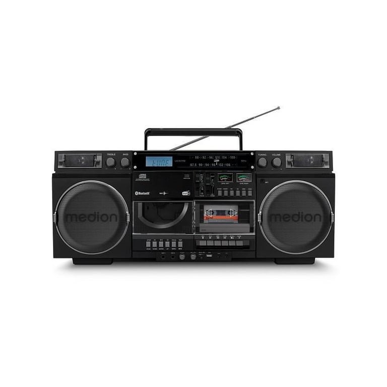 Ghetto Blaster MEDION P66538 – Vintage DAB+/CD/Cassette/USB/MP3 2x10W RMS - vue 2
