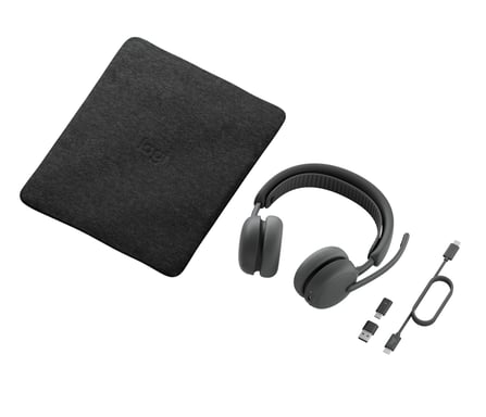 Logitech Zone Wireless 2 ES for Business Casque Sans fil Arceau Business/Everyday USB Type-C Bluetooth Graphite