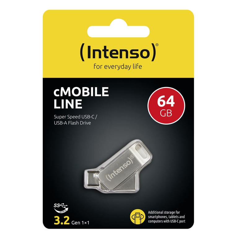 Intenso cMobile Line lecteur USB flash USB Type A / USB Type C 3.2 Gen 1 3.1 Gen 1 Neuf - vue 6