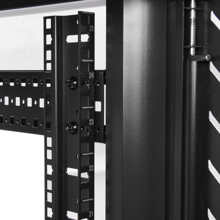 StarTech.com Armoire Rack Serveur 32U à 4 Montants, Armoire Verrouillable 19  pour Ordinateur/AV/Équipement IT, Rack Réseau pour Bureau/Domicile avec Roulettes et Rails de Montage Ajustables - Neuf