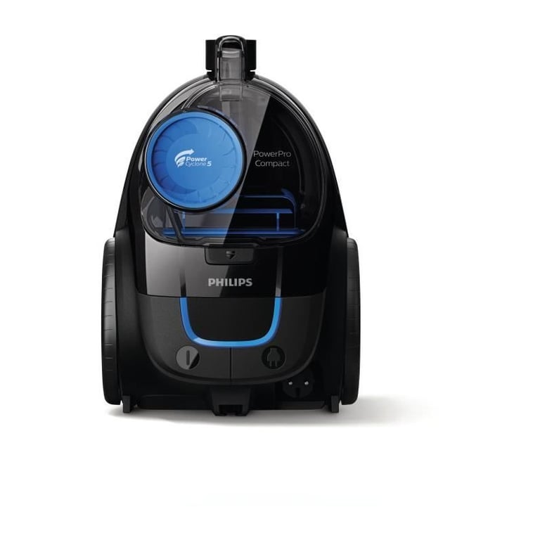 Aspirateur traineau sans sac - PHILIPS FC9331/09 - 900 W - 1,5 L - Noir intense et bleu - Neuf