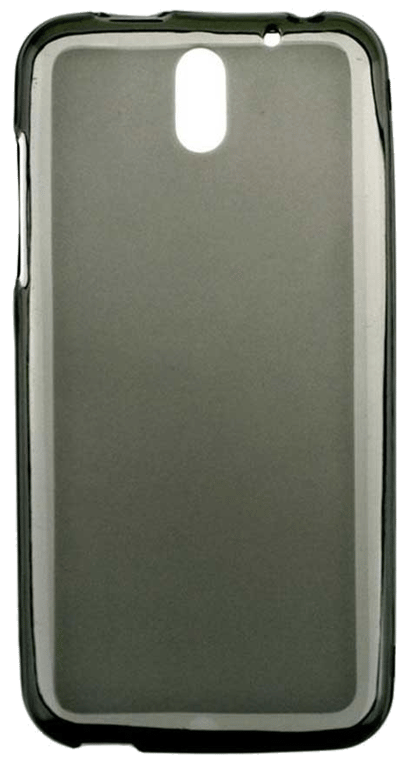 Coque silicone unie compatible Givré Noir HTC Desire 610