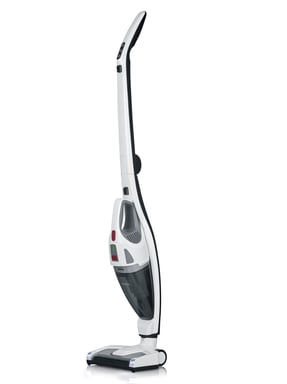 Severin HV 7173 aspiradora de pie y escoba eléctrica Batería Secar 120 W Negro, Blanco
