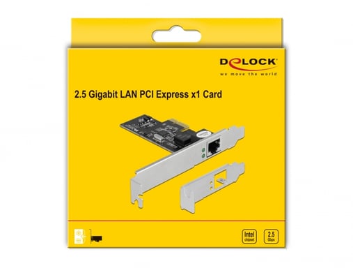 DeLOCK Tarjeta PCI Express x1 a 1 x 2,5 Gigabit LAN
