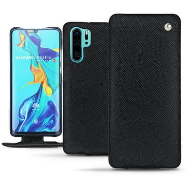 Housse cuir Huawei P30 Pro -  - Noir - Cuir saffiano