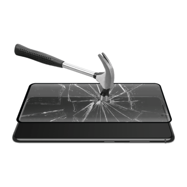 Protection d'écran en verre trempé Bord à  Bord Incurvé pour Samsung Galaxy S21 5G, Noir