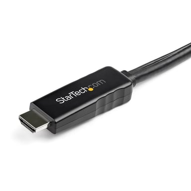 StarTech.com Cavo adattatore da HDMI a DisplayPort da 2 m - 4K 30Hz - M/M - Cavo convertitore attivo da HDMI 1.4 a DP 1.2 con audio - Alimentazione USB - Mac e Windows - Laptop HDMI to DP Display