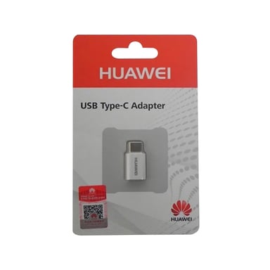 Huawei AP52 - Adaptateur Micro USB Vers USB Type C - Blanc (Emballage Original)