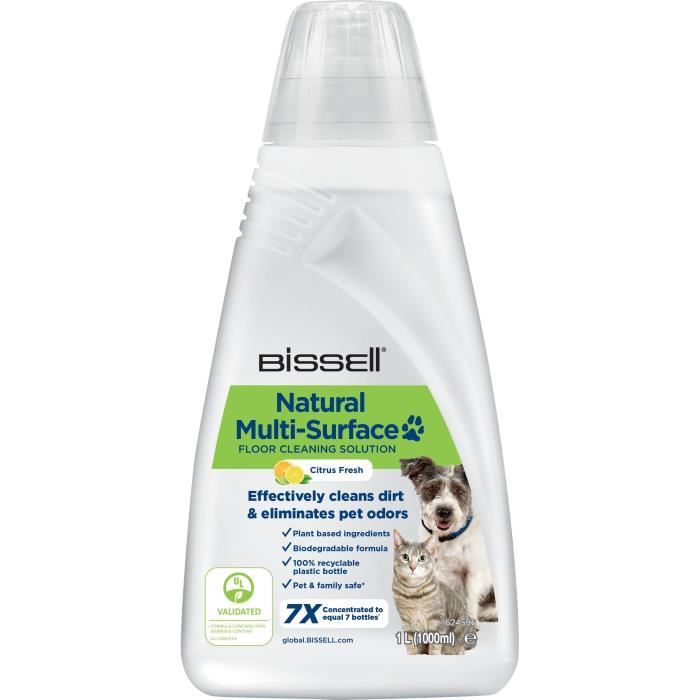 Nettoyant pour sols avec formule Naturelle BISSELL B3122 Crosswave Spécial Animaux Nettoyage Surfaces
