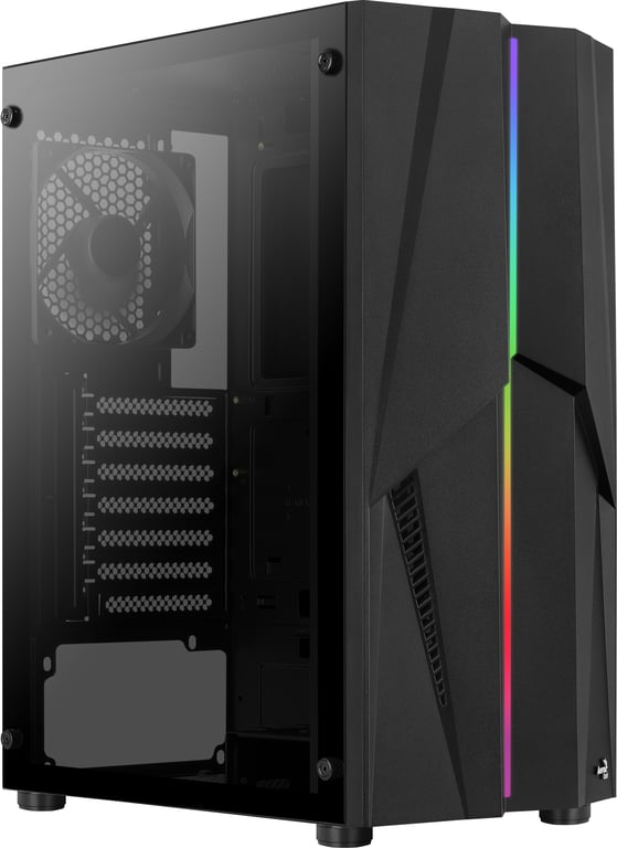 aerocool boitier moyen tour atx aerocool mecha g v1 rgb avec panneau vitré - vue 2