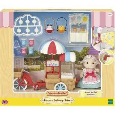 Sylvanian Families Figurine miniature - La maman mouton et son stand de popcorn