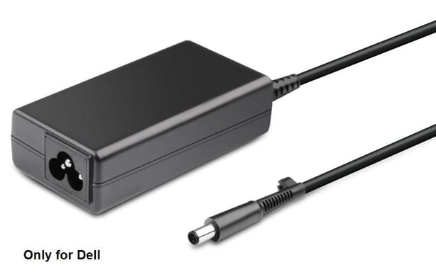 CoreParts MBXDE-AC0005 adaptador e inversor de corriente Interior 65 W Negro