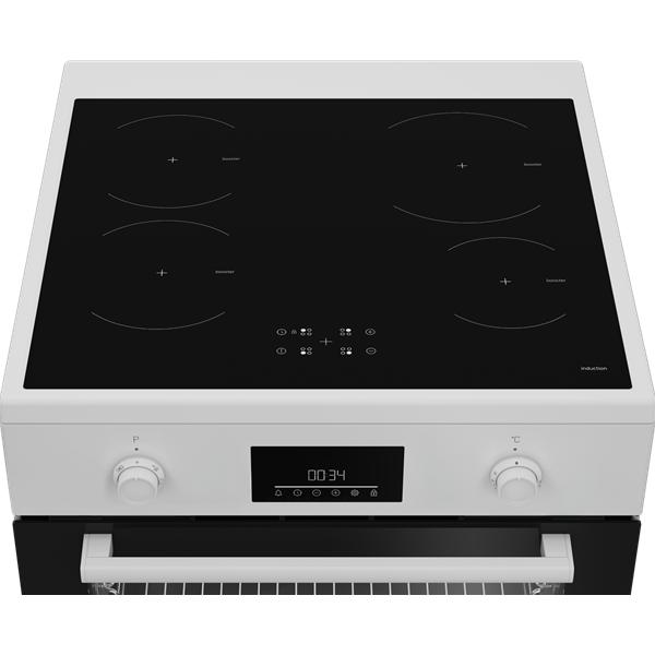 Cuisinière Induction BEKO FBE69303MWC – 4 Foyers Induction 72L - vue 3