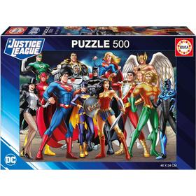 Educa Puzzle de 500 pièces pour Adultes | Justice League DC Comics. Mesure: 48 x 34 cm. À partir de 19913 - vue 1