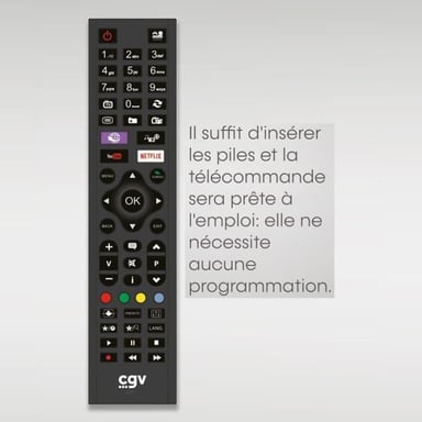 Telecomando di ricambio - CGV - FIDELIO Grundig - Per televisori Grundig - Senza programmazione - Pronto all'uso