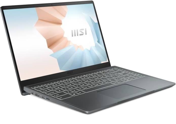 PC Ultraportable - MSI Modern 14 B10MW-443FR - 14 FHD - Core i5-10210U - RAM 8Go - Stockage 512Go SS