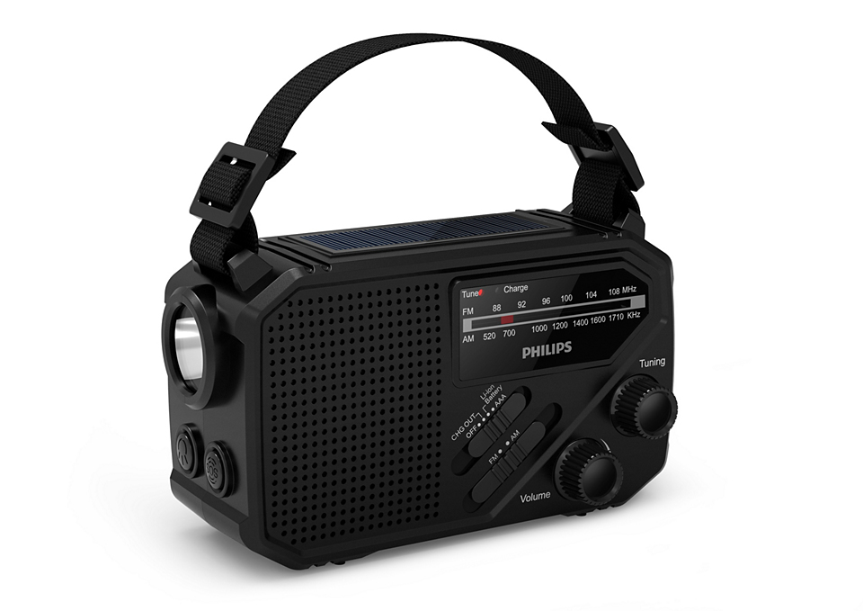 Radio Philips portable avec lampetorche - vue 3