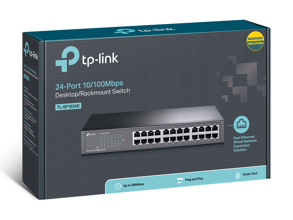 TP Link TL SF1024D commutateur réseau Non géré Fast Ethernet 10100 Neuf - vue 2