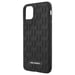 Coque Silicone iPhone 11 Texturé Monogram 3D Ultra Résistant Noir