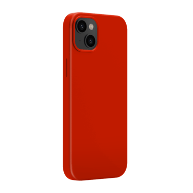 Coque antichoc en gel de silicone doux pour Apple iPhone 14 Plus, Rouge Ardent