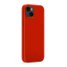 Coque antichoc en gel de silicone doux pour Apple iPhone 14 Plus, Rouge Ardent