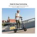 Patinete Eléctrico Ausom K20, Motor 1100W y Batería 648Wh, Autonomía 70km, Suspensión ShocFree, Bloqueo NFC, Patinete Plegable