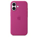 Apple Coque en silicone avec MagSafe pour iPhone 16 - Fuchsia Apple (brand) iPhone 16