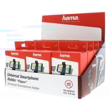 Soporte universal para smartphone Flipper, anchura de 4,8 a 9 cm, se vende por unidades